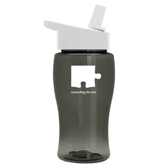 Poly+ Jr. Transparent Bottle with Flip-Straw Lid (18 oz.) — view 14