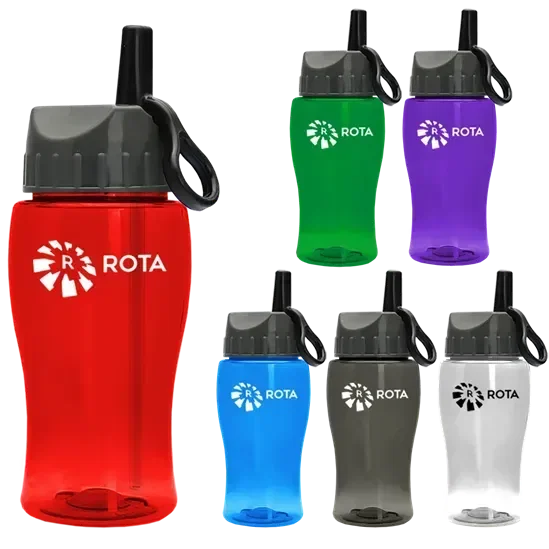 Poly+ Jr. Bottle with Ring-Straw Lid (18 oz.)