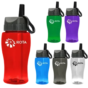 Poly+ Jr. Bottle with Ring-Straw Lid (18 oz.)