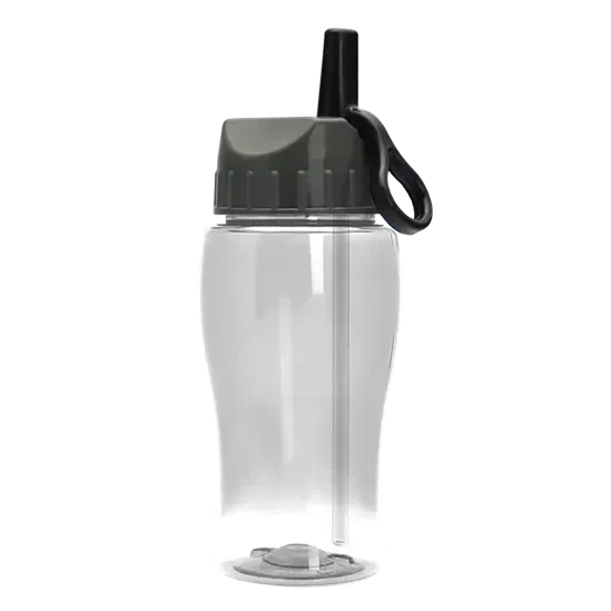 Poly+ Jr. Bottle with Ring-Straw Lid (18 oz.) — view 2