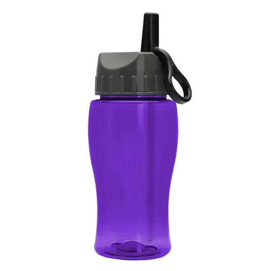 Poly+ Jr. Bottle with Ring-Straw Lid (18 oz.) — view 3