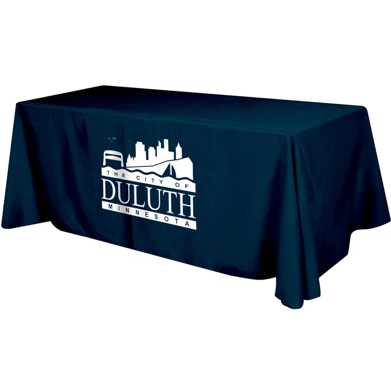 Flat 3-sided Table Cover - fits 8 foot standard table: Polyester — view 5