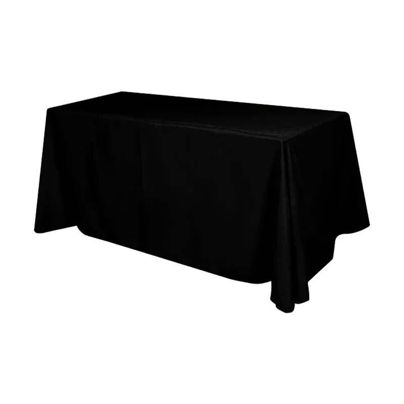 Flat 4-sided Table Cover - fits 6 foot standard table: Polyester — view 3