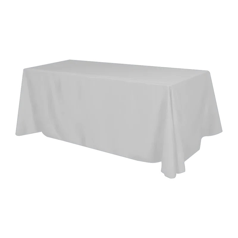 Flat 4-sided Table Cover - fits 8 foot standard table: Polyester — view 6
