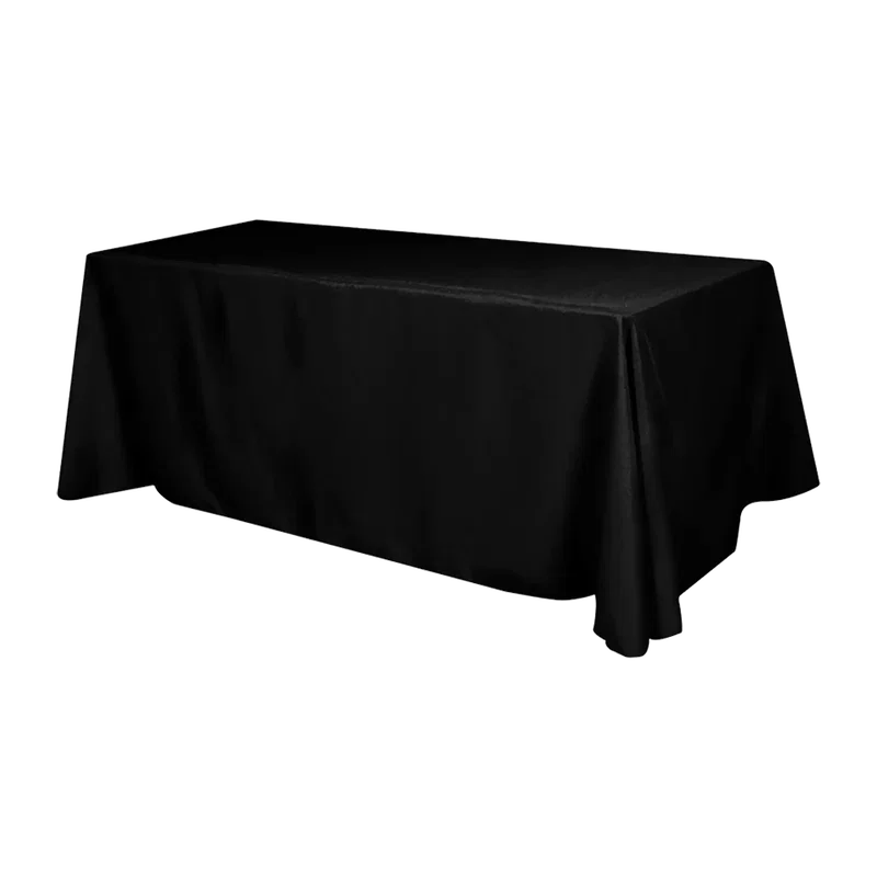 Flat 4-sided Table Cover - fits 8 foot standard table: Polyester — view 9