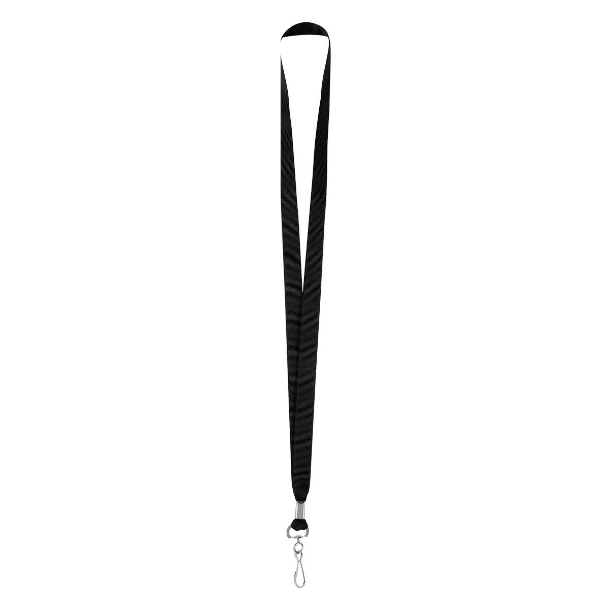 Black cord ready for a badge or key ring