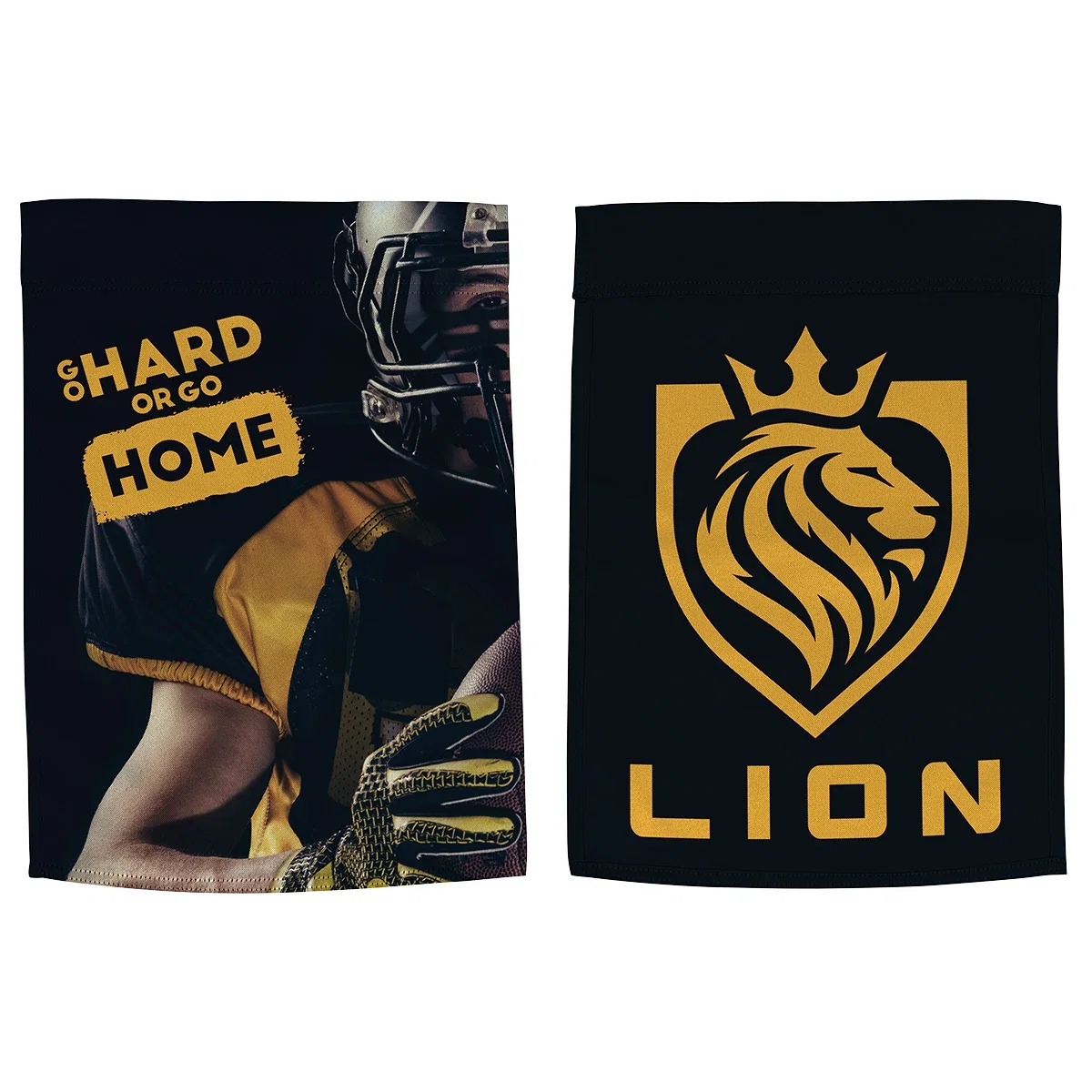 Custom Polyester Poplin Garden Flag, front view of the full-color double-sided flag