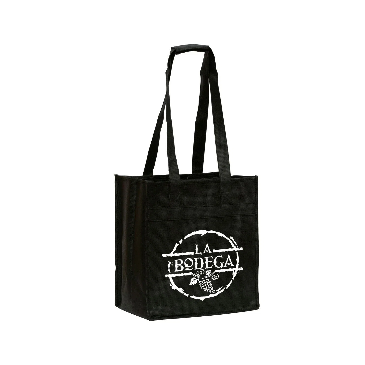 Polytex 6 Bottle Wine Tote — Black