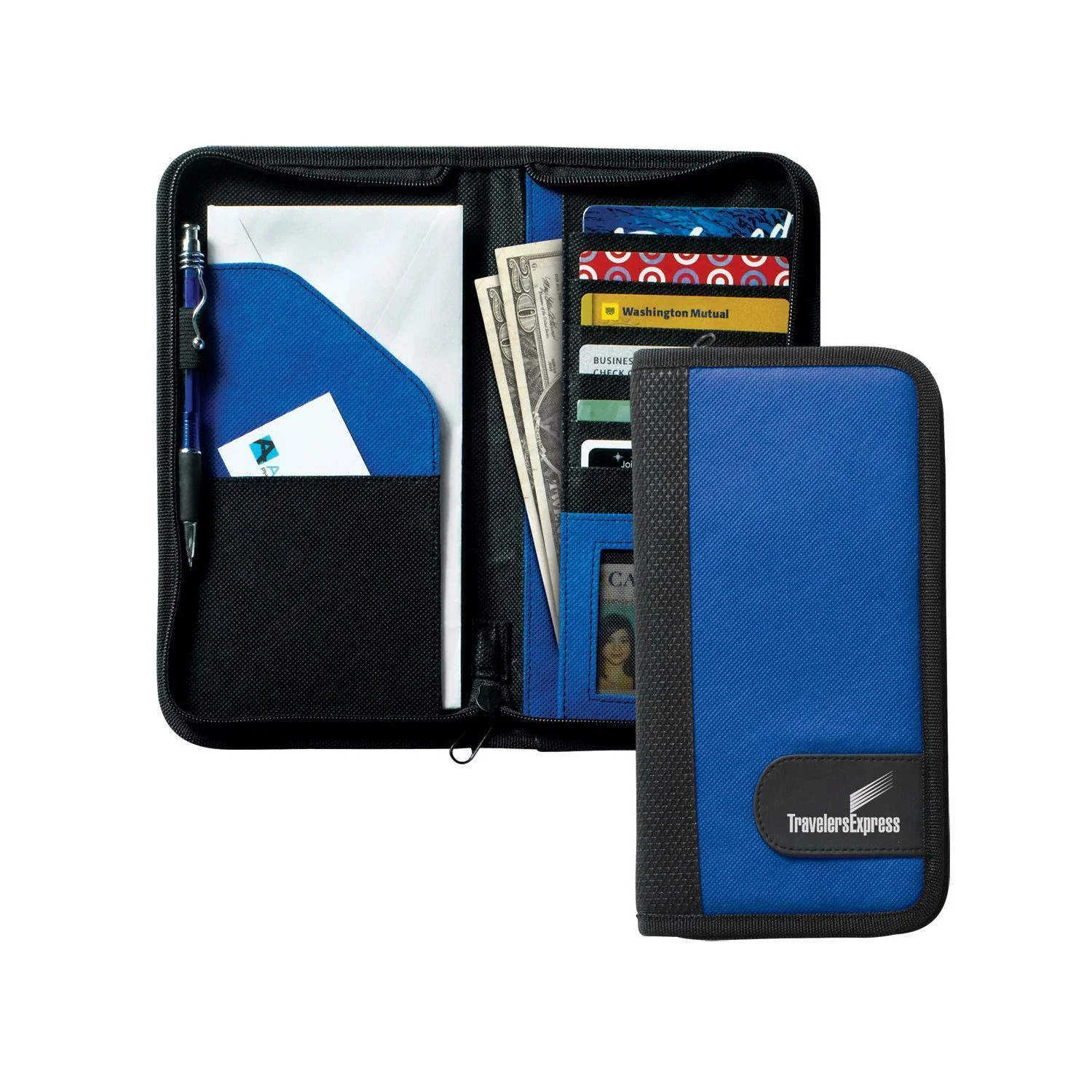 Polytex Passport Wallet — Blue
