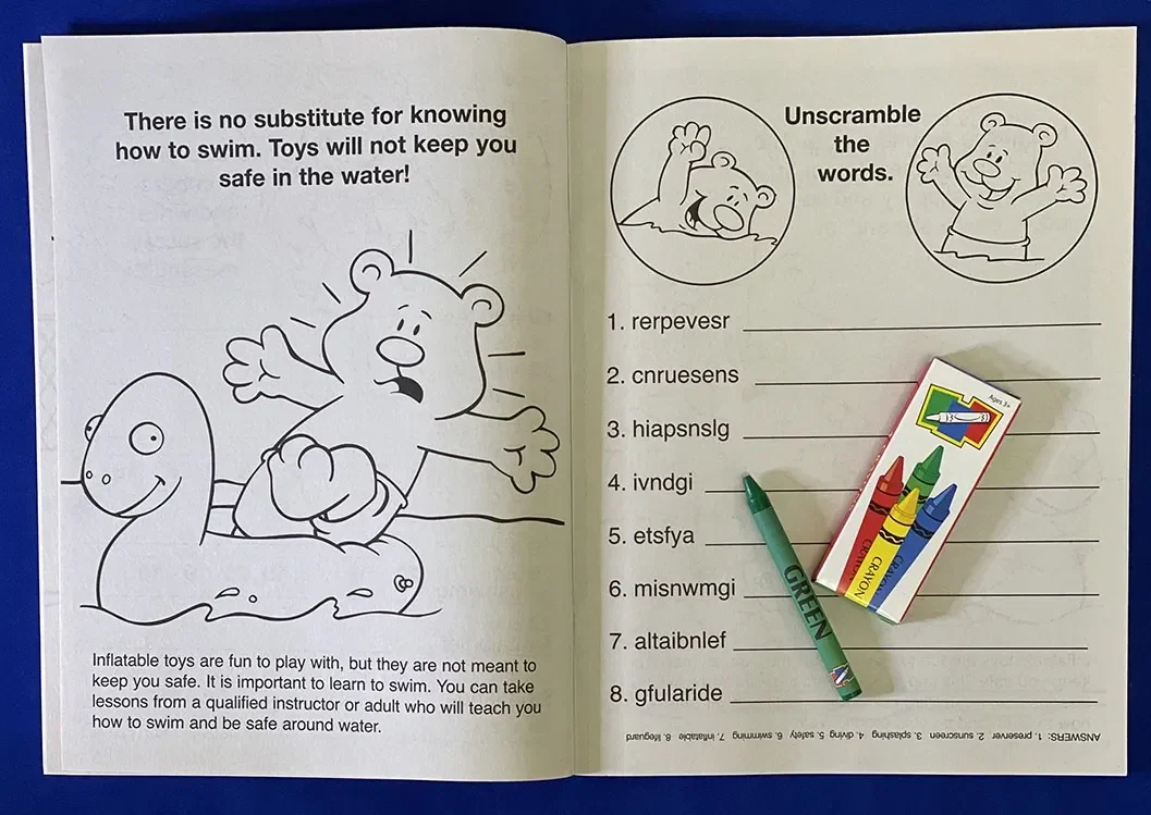 Customized Pool Safety Coloring Book — view 2