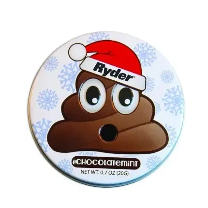 Poop Emojy Tin with Chocolate Mints — view 2
