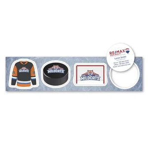 Hockey Pop Magnet Set, 11" x 2.75" Magnet, Full-Color Imprint