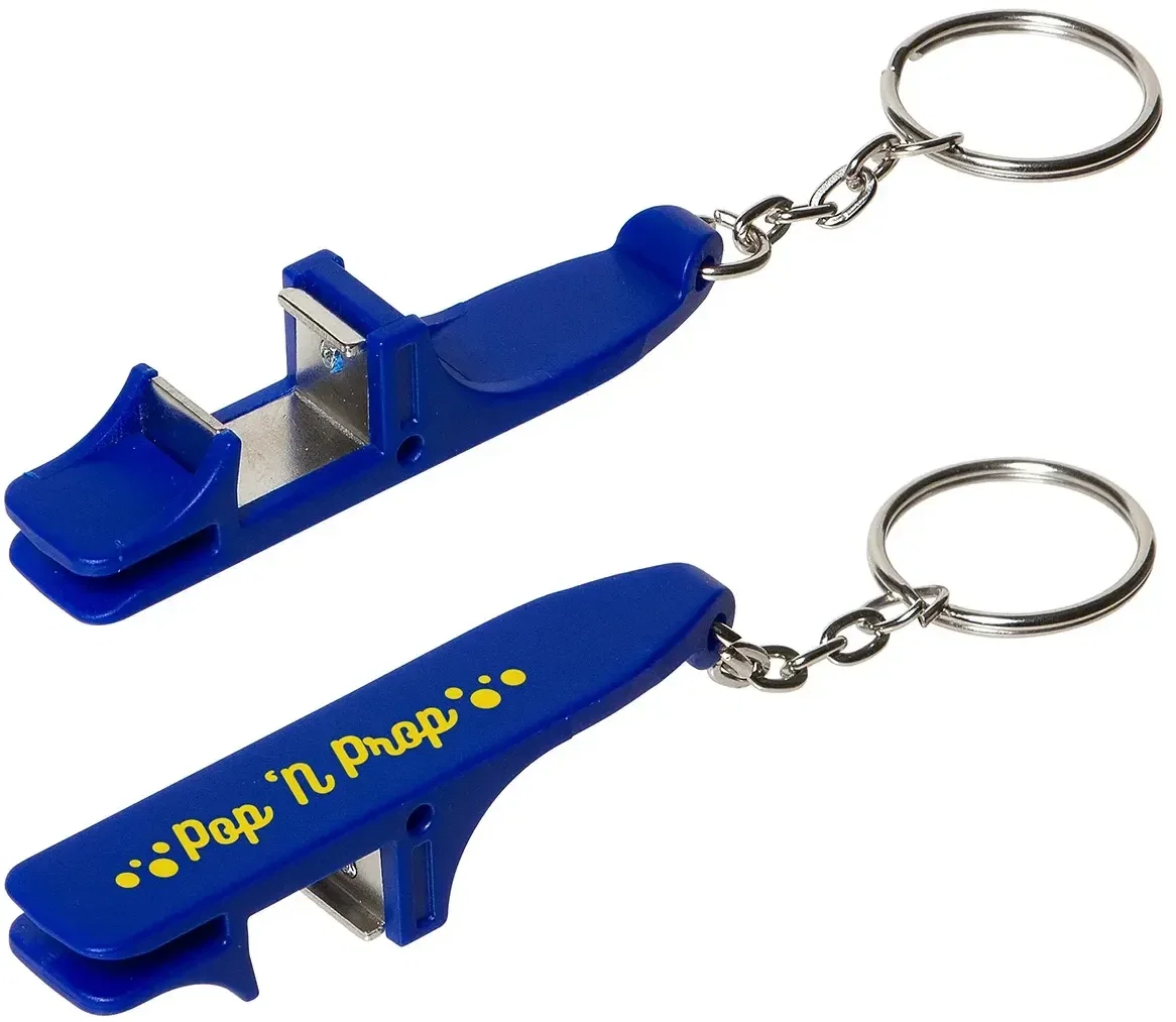 Custom Pop 'N Prop keychain multi-tool folded, pocket-sized view