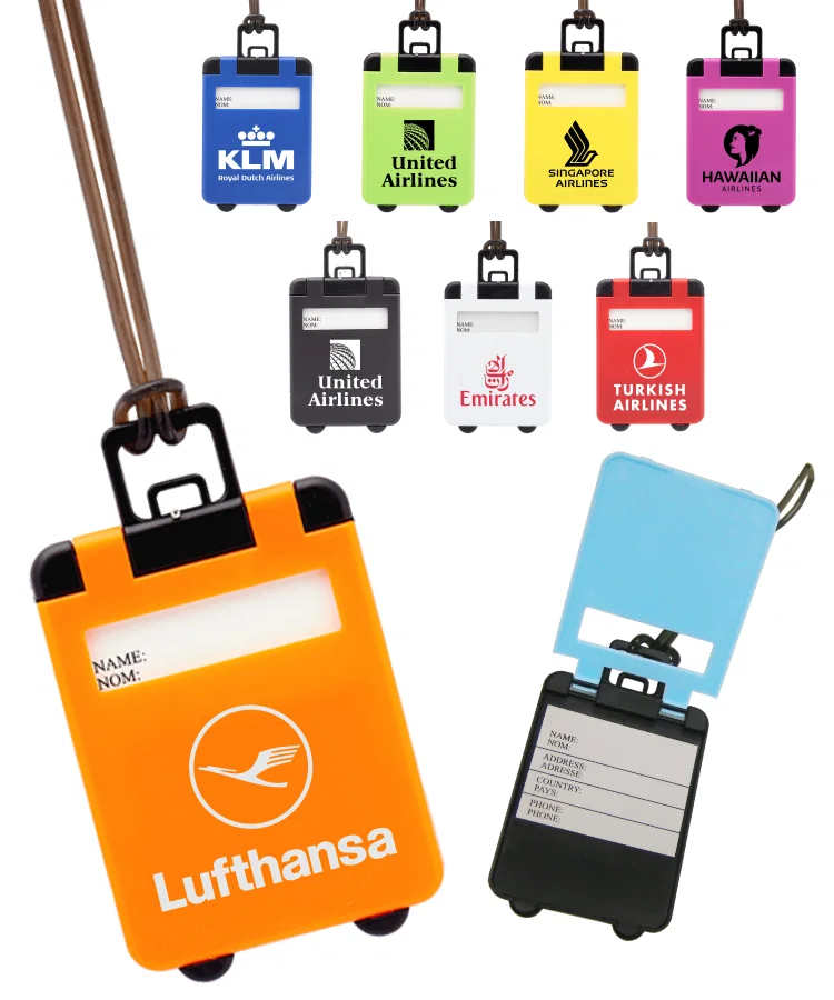 Pop-Up Cover Suitcase Shaped Luggage Tag