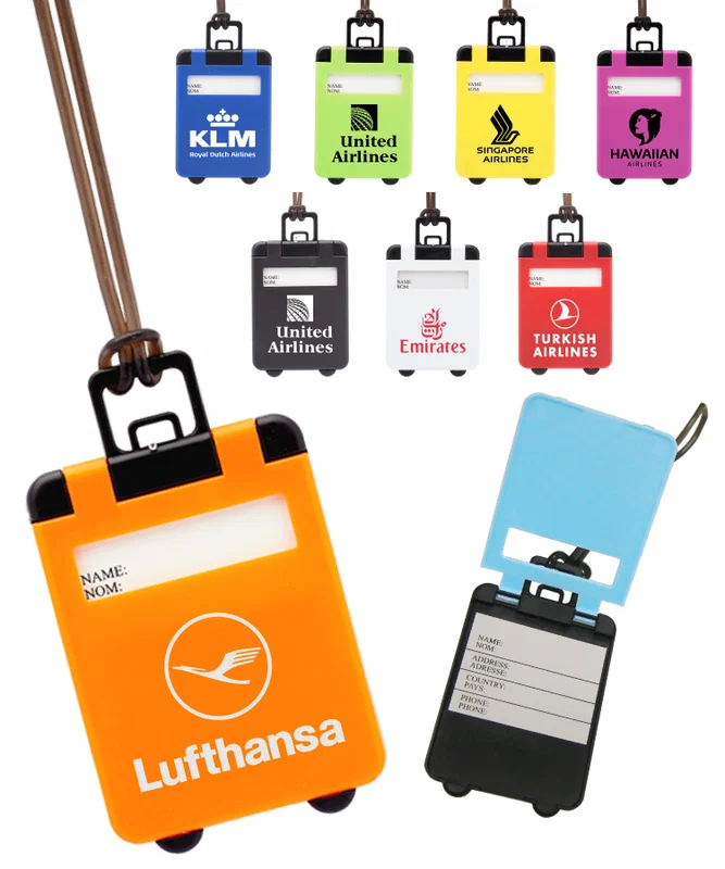 Pop-Up Cover Suitcase Shaped Luggage Tag