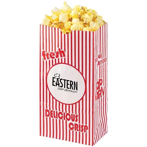 Popcorn Bag - Red and White Stripes (Empty)