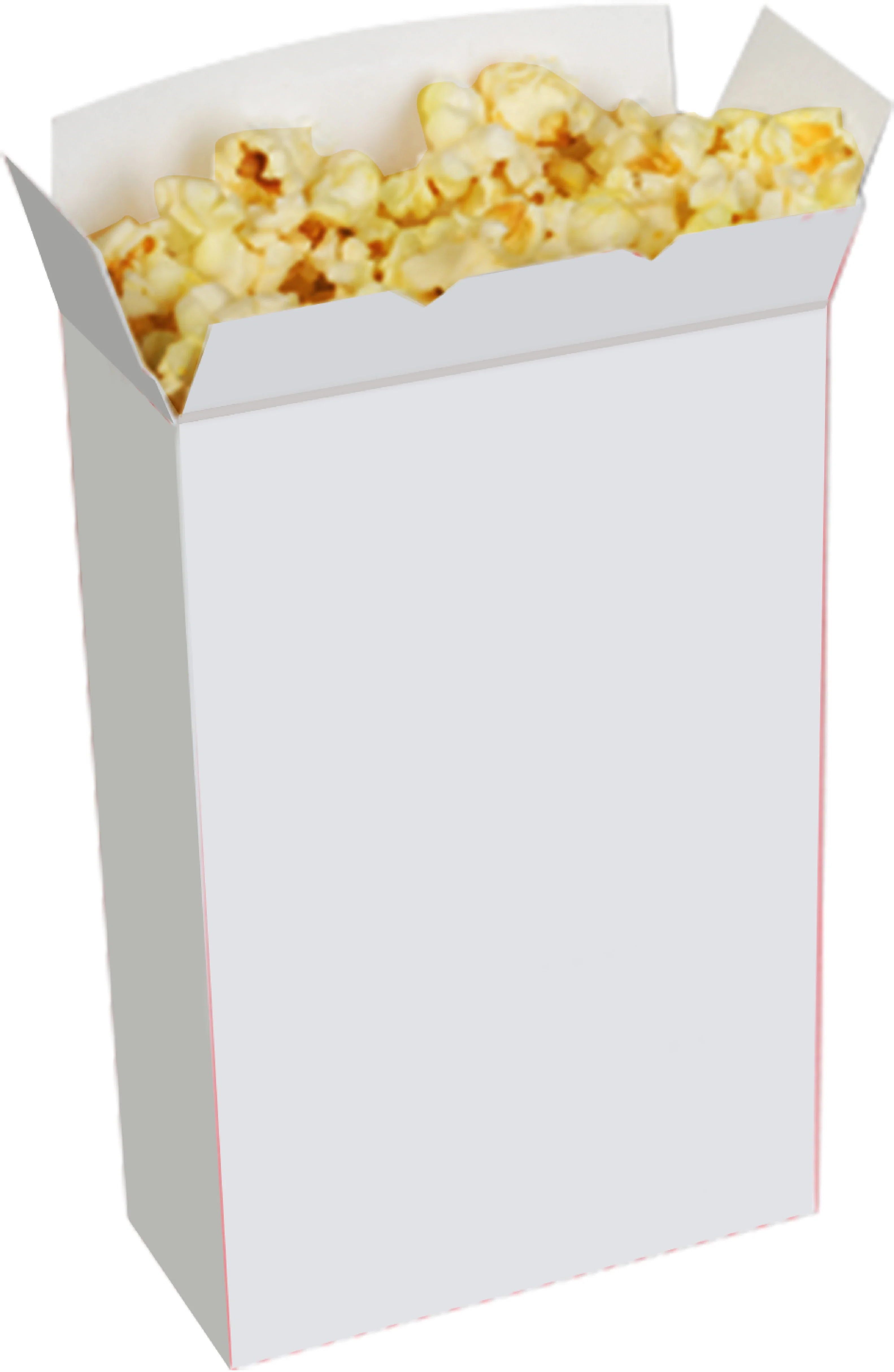 Angled view showing the folded base and side creases
