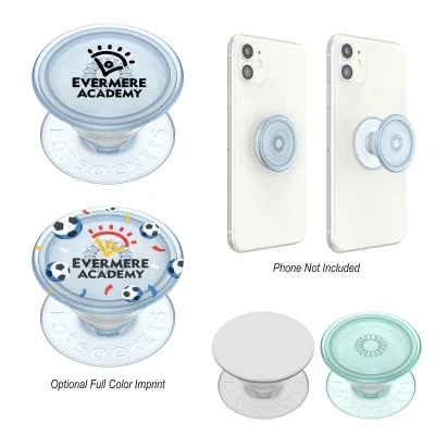 Expanded outward to prop a handset upright