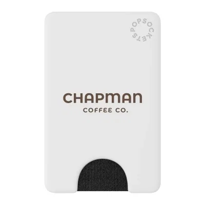 Magnetic phone wallet with a card pocket and round grip