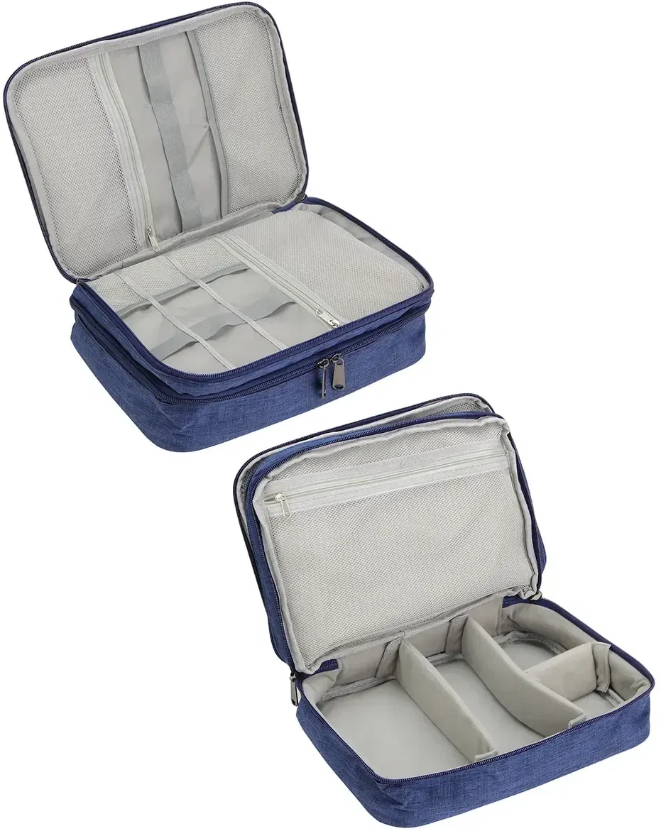 Branded Porta Power tech organizer zipped closed, highlighting logo-ready panel
