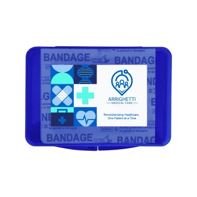Portable first aid kit shown closed from the front