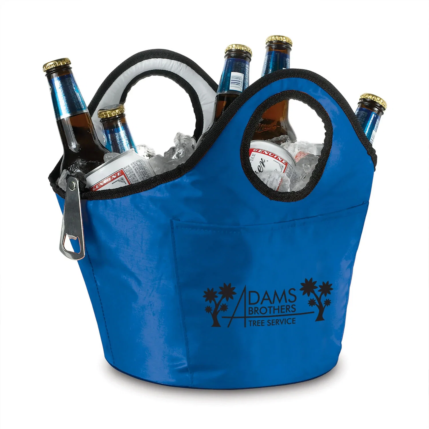 Portable Insulated Ice/Beverage Carrier — Blue