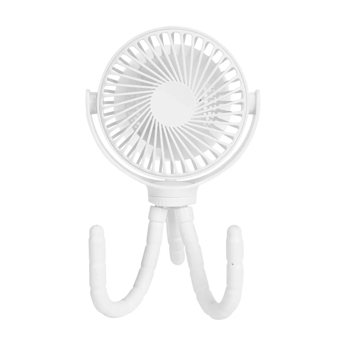 Fan head viewed from the front while running