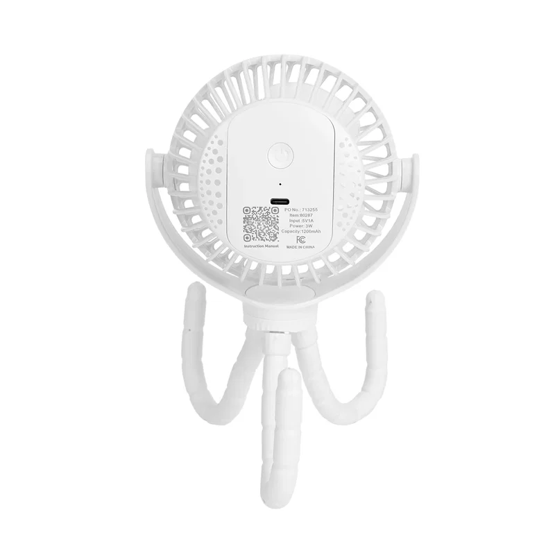 Portable Rechargeable Fan With Flexible Tripod — view 5