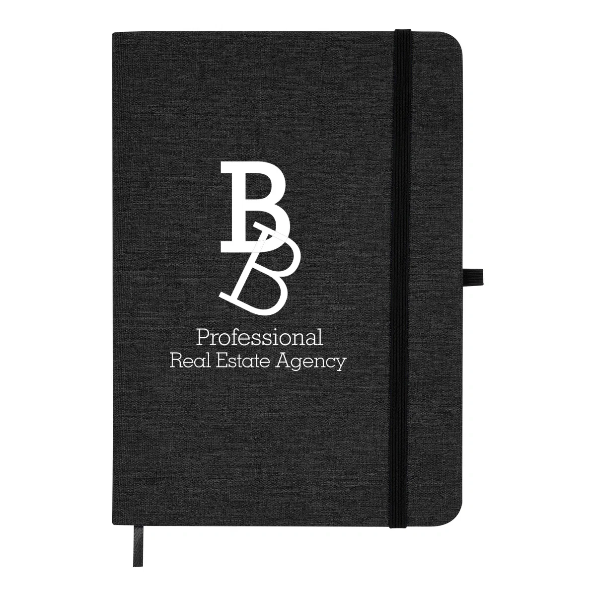 Recycled paper journal sized five by seven inches