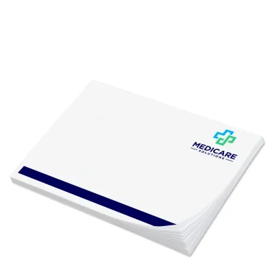 Twenty-five sheet pad beside the larger fifty count version