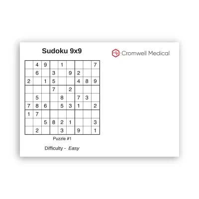 Sticky note coloring pad holding twenty-five printed sheets