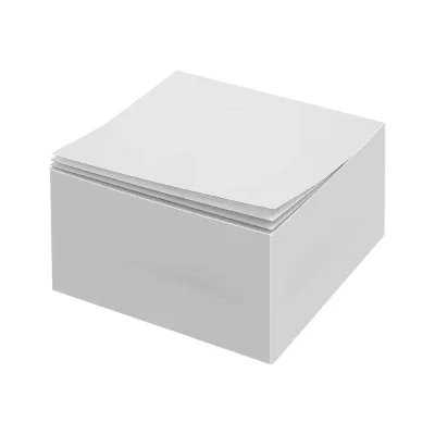 Angled view showing the printed sides of the block