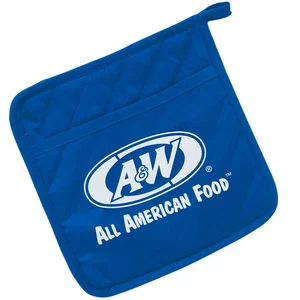 Cotton Pocket Potholder, 8" x 8", Flame-Retardant Fabric