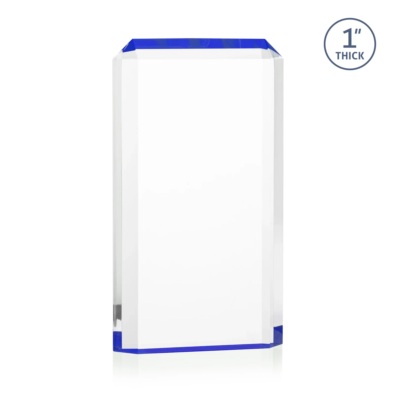 Custom printed Freestanding Acrylic Rectangle Award in One Piece for service anniversary gifts