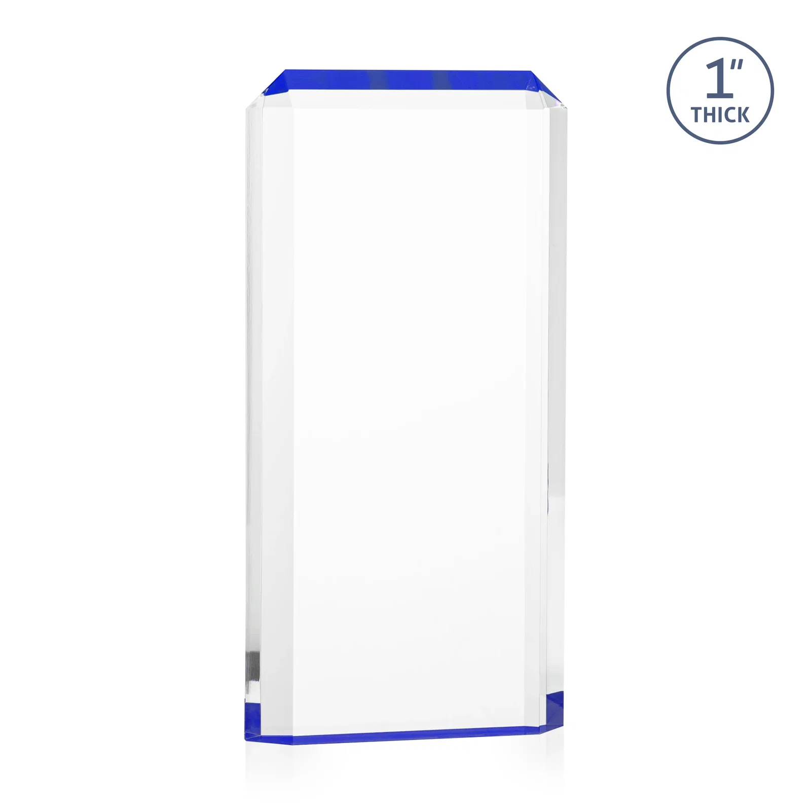 Custom printed Freestanding Acrylic Rectangle Award in One Piece for sales achievement awards