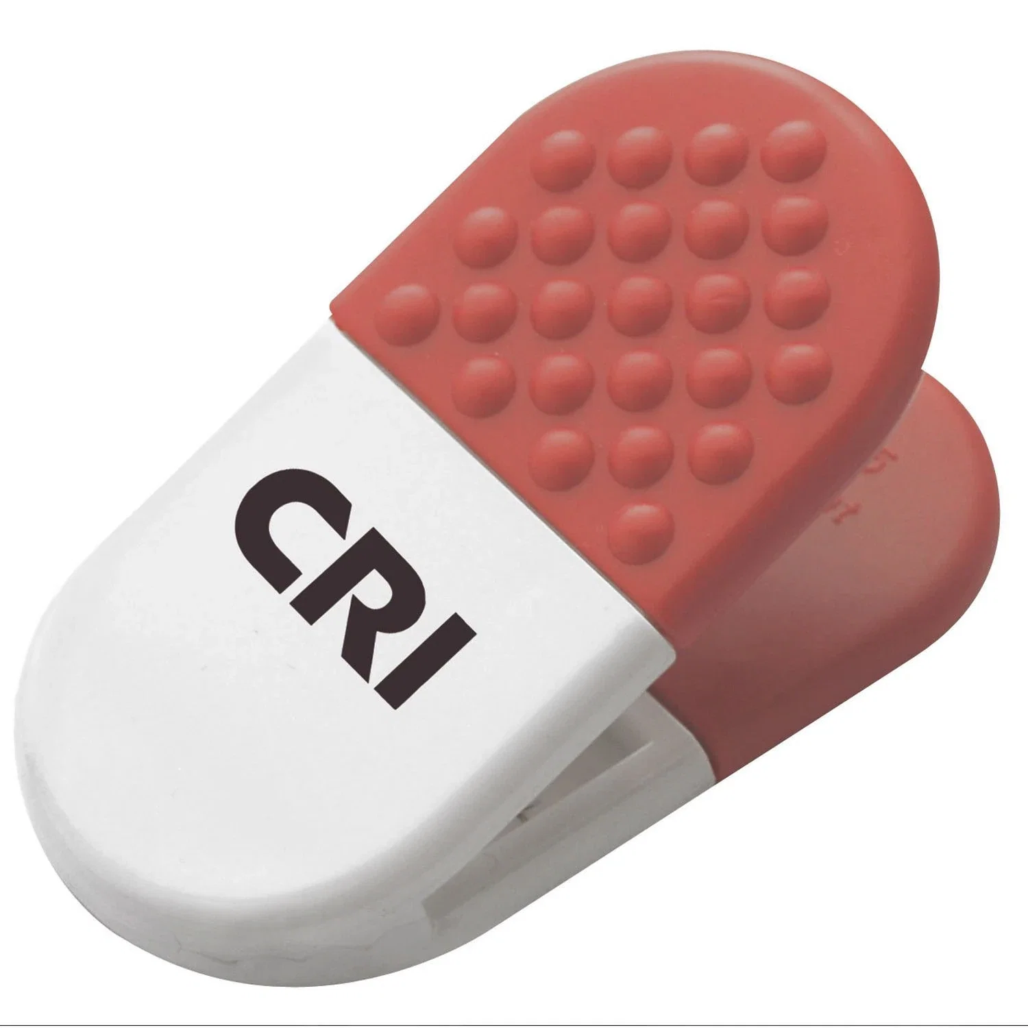 Custom Printed Power Clip Capsule — Red — view 3