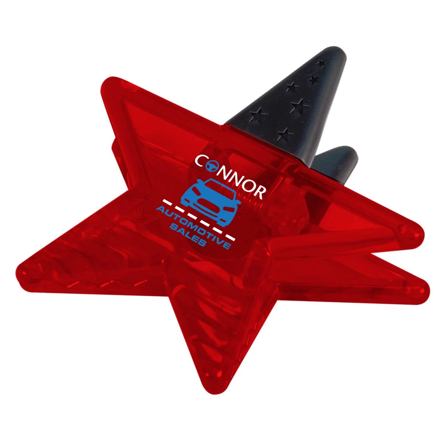Customized Power Clip Star — Translucent Red — view 3