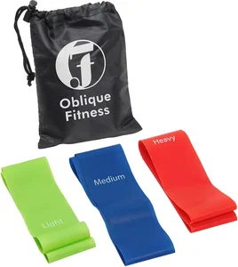 Power Grip 3-Tension Fitness Band Set