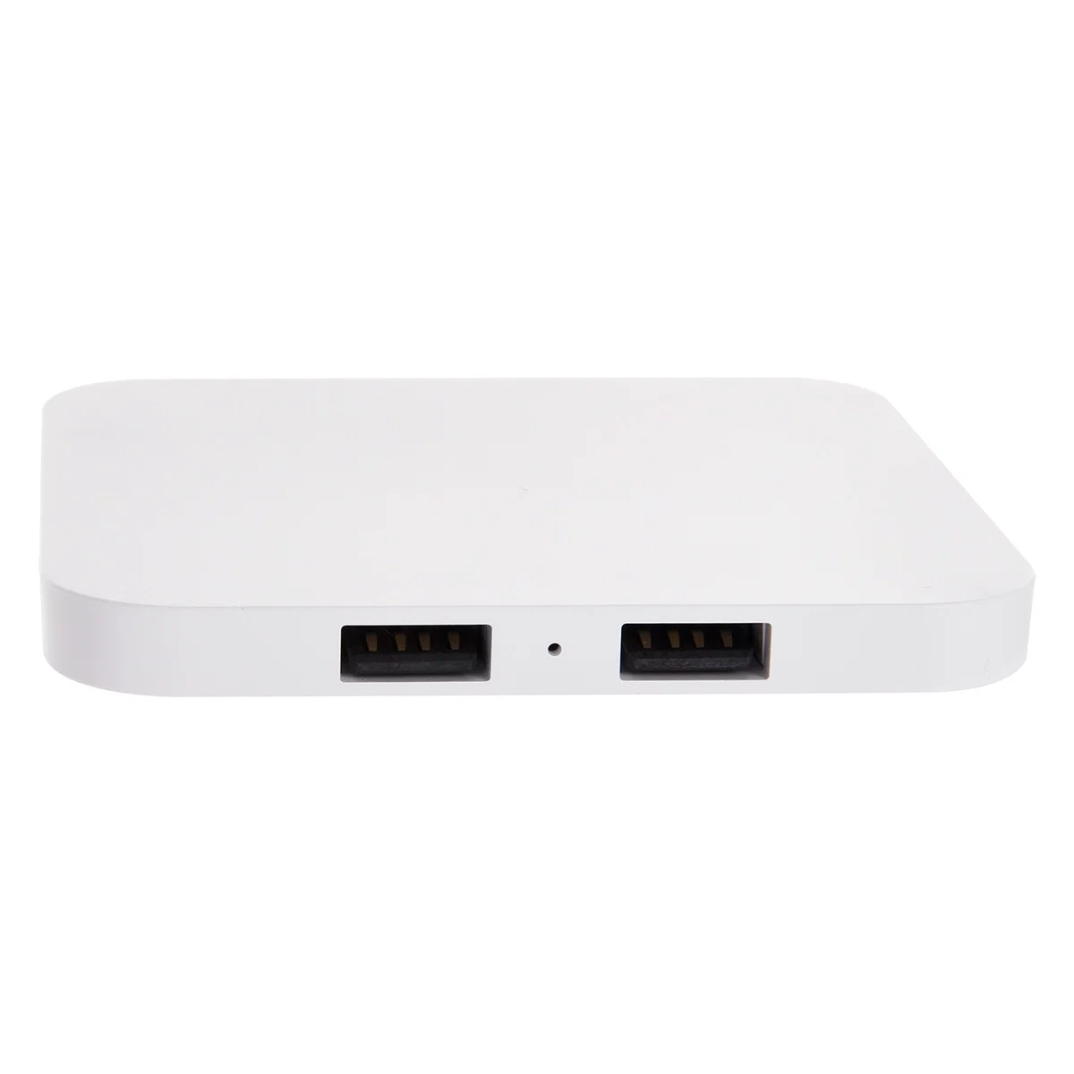 Square wireless charging surface measuring three and a quarter inches