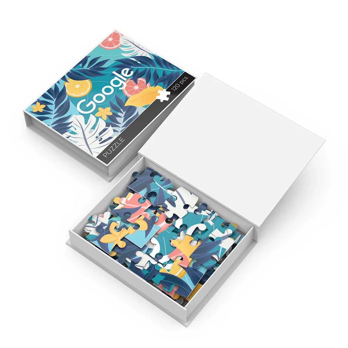 Blank puzzle surface ready for a full color print