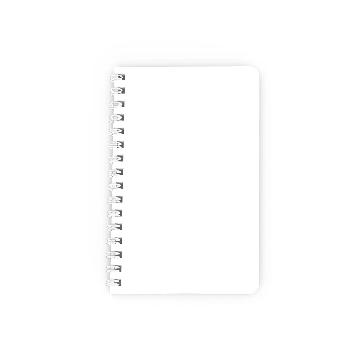 Square framing of the notebook lit to bring out surface texture