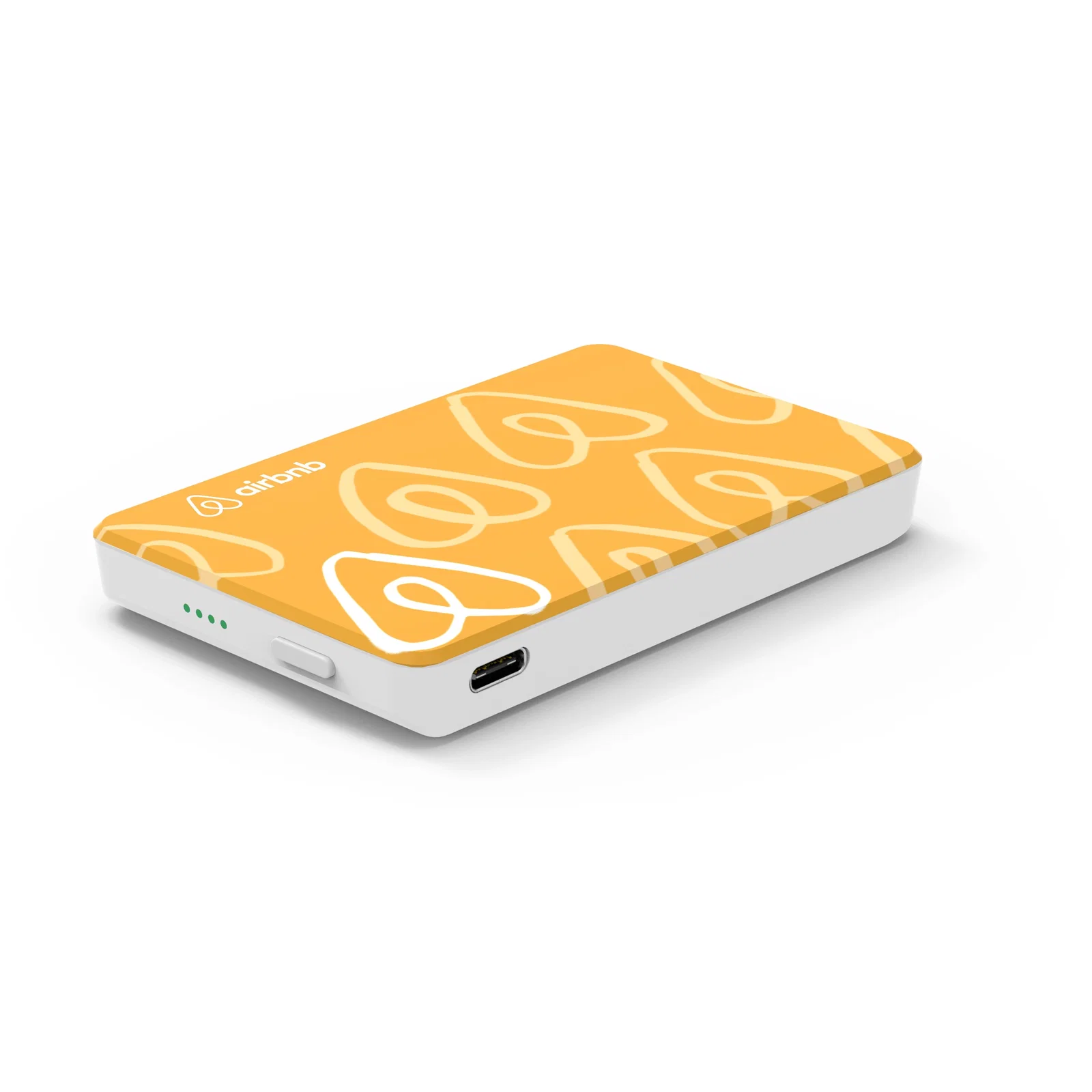 White JumpMax portable power bank sized to fit a palm