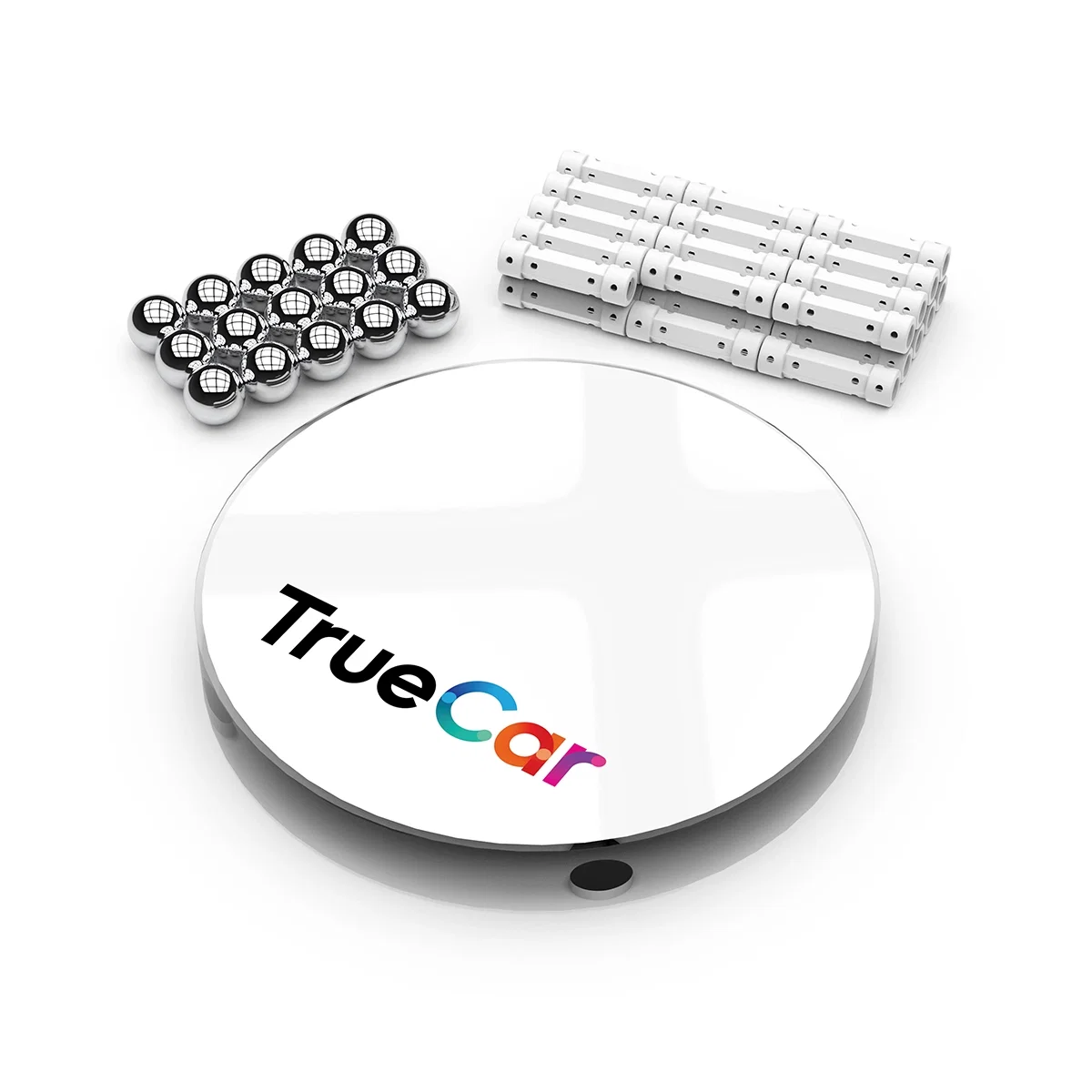 White MagnaSculpt desk accessory shown squared to the camera