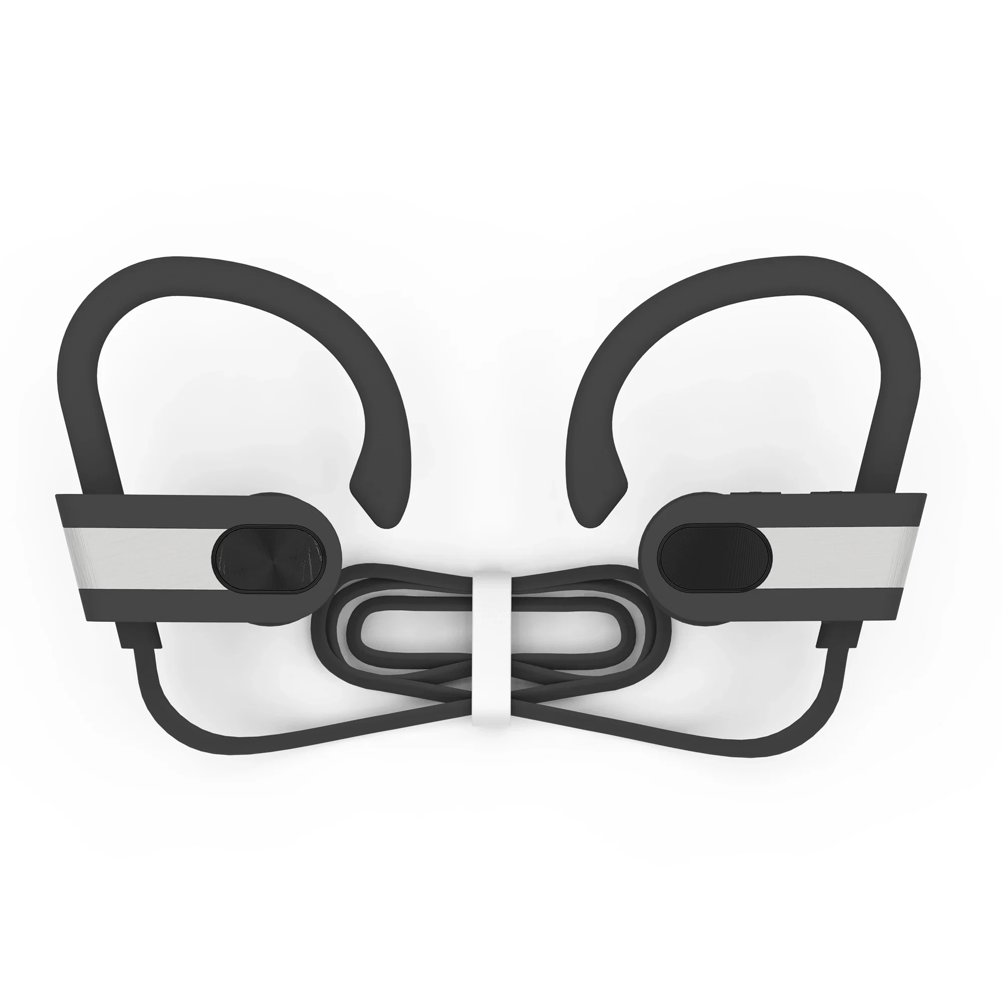 Single earbud pictured up close in black