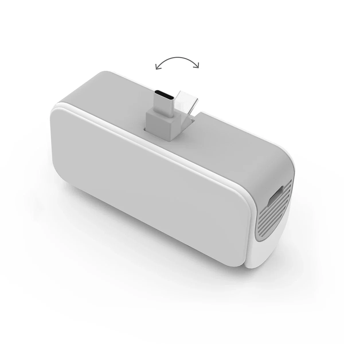 Held in a palm to show the travel friendly size