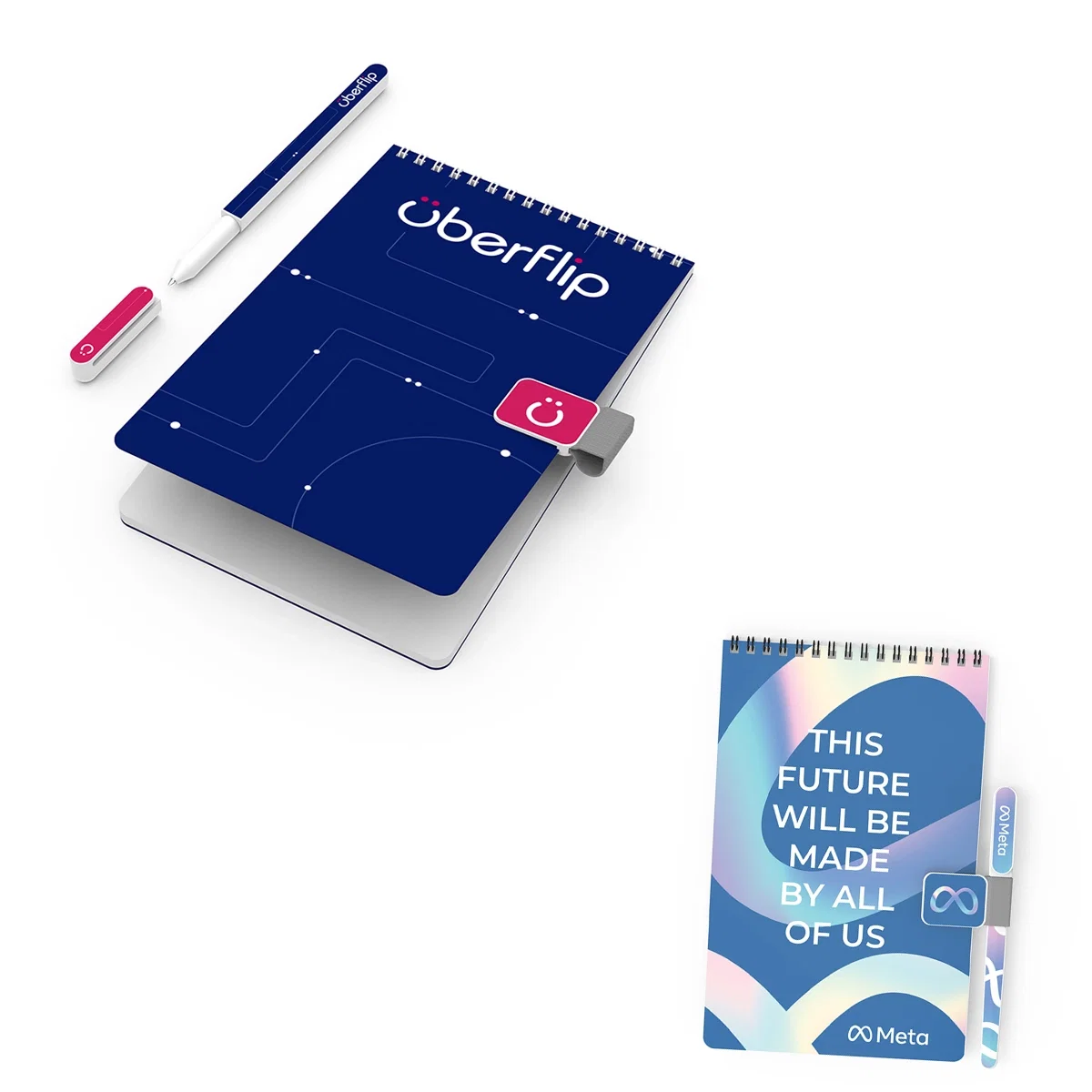 Top bound notepad and pen packaged together as a gift set