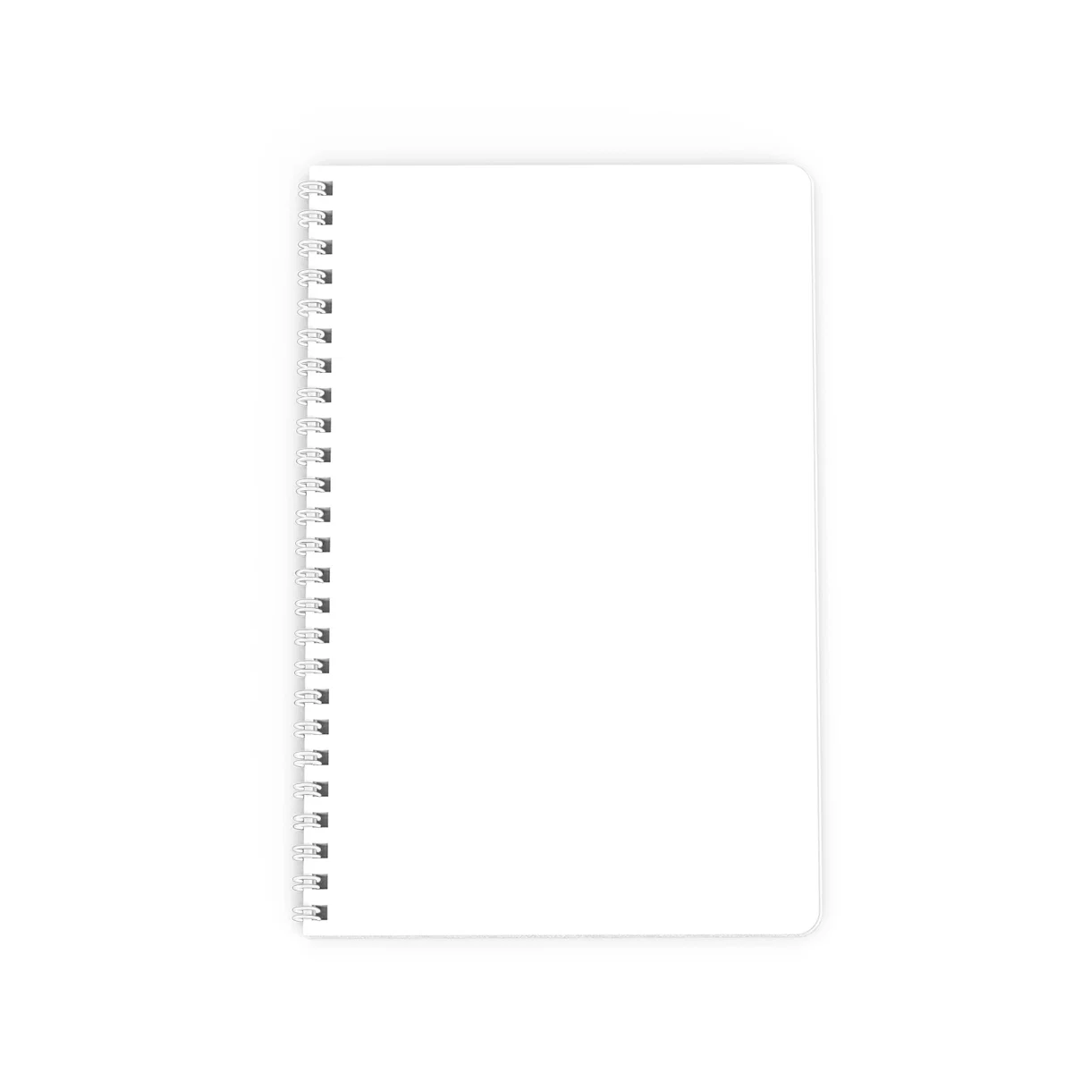 Square framing of the side bound notebook that helps judge proportion