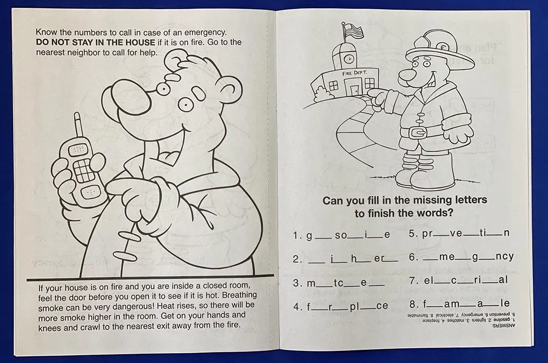 Practice Fire Safety Coloring Book Fun Pack — view 2