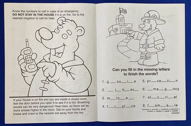 Practice Fire Safety Coloring Book Fun Pack — view 2