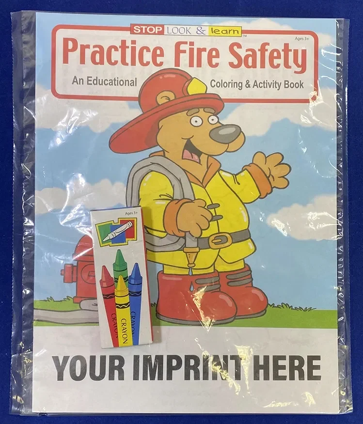 Practice Fire Safety Coloring Book Fun Pack — view 3